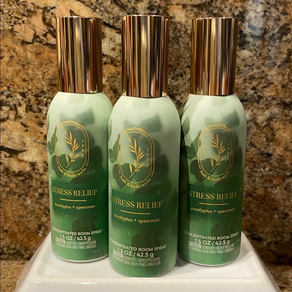 3) “Eucalyptus+Spearmint” Concentrated Room Spray, ea 1.5 oz / 42.5 g, B&BW, NWT